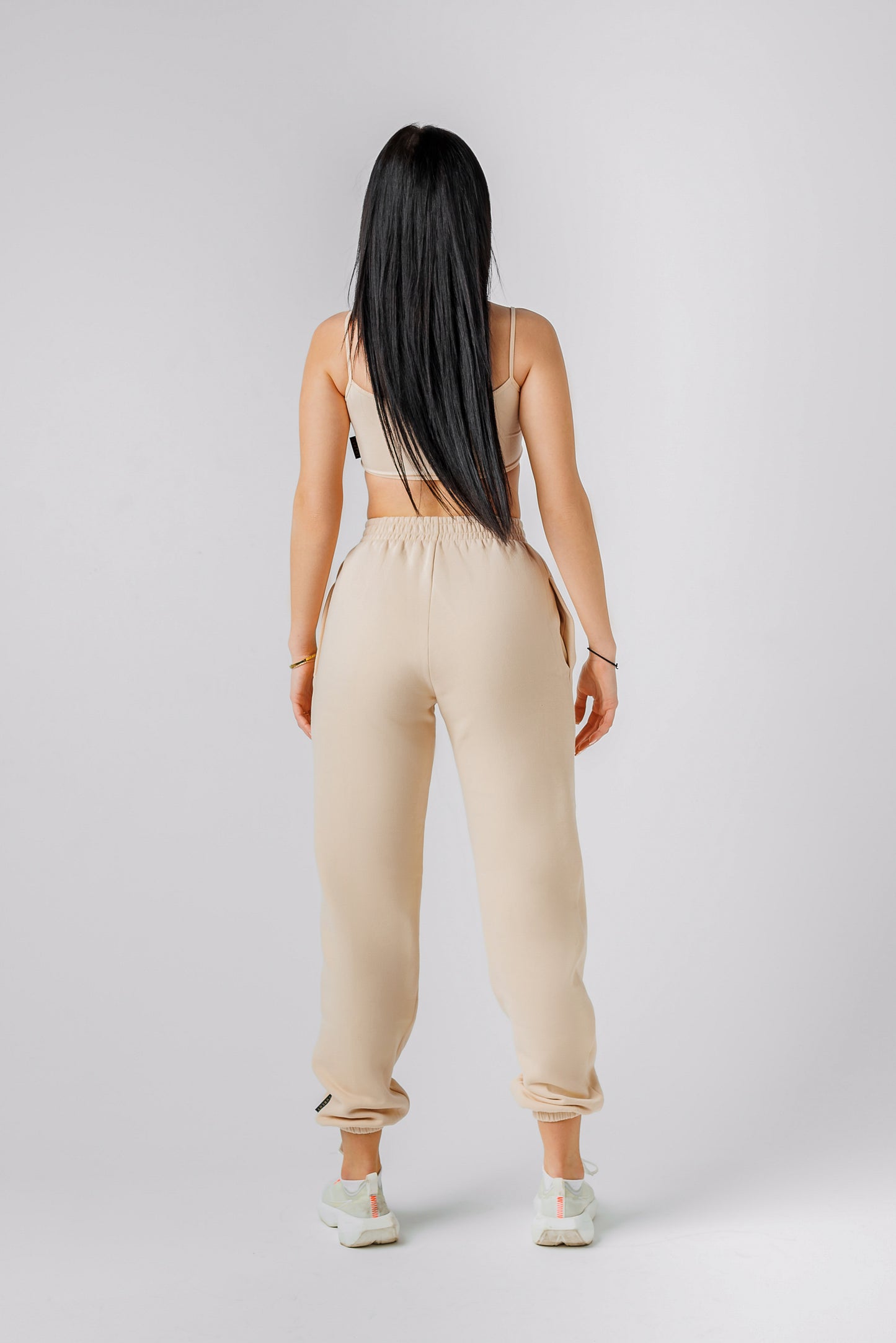 Women's Sweatpants -BEIGE