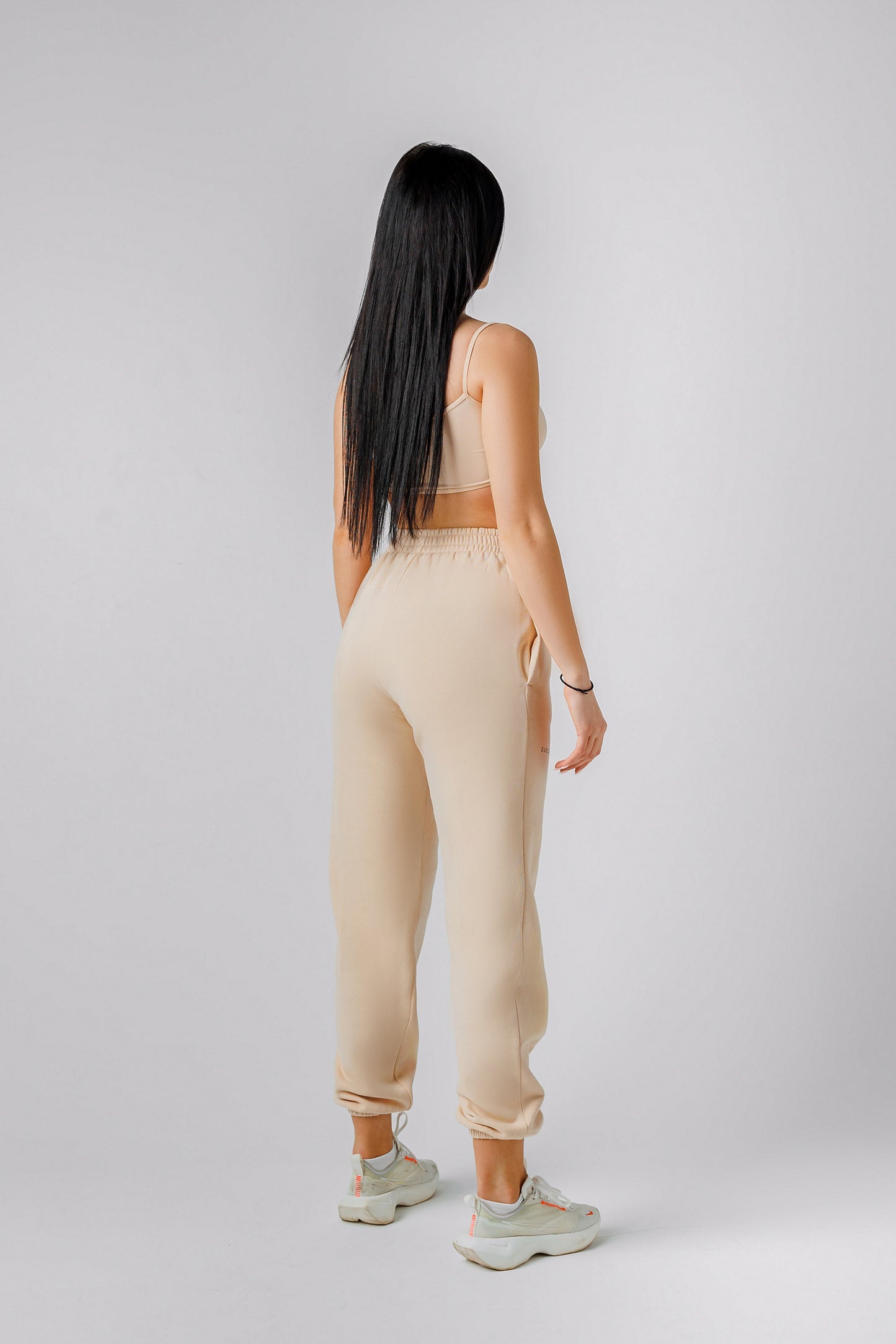 Women's Sweatpants -BEIGE
