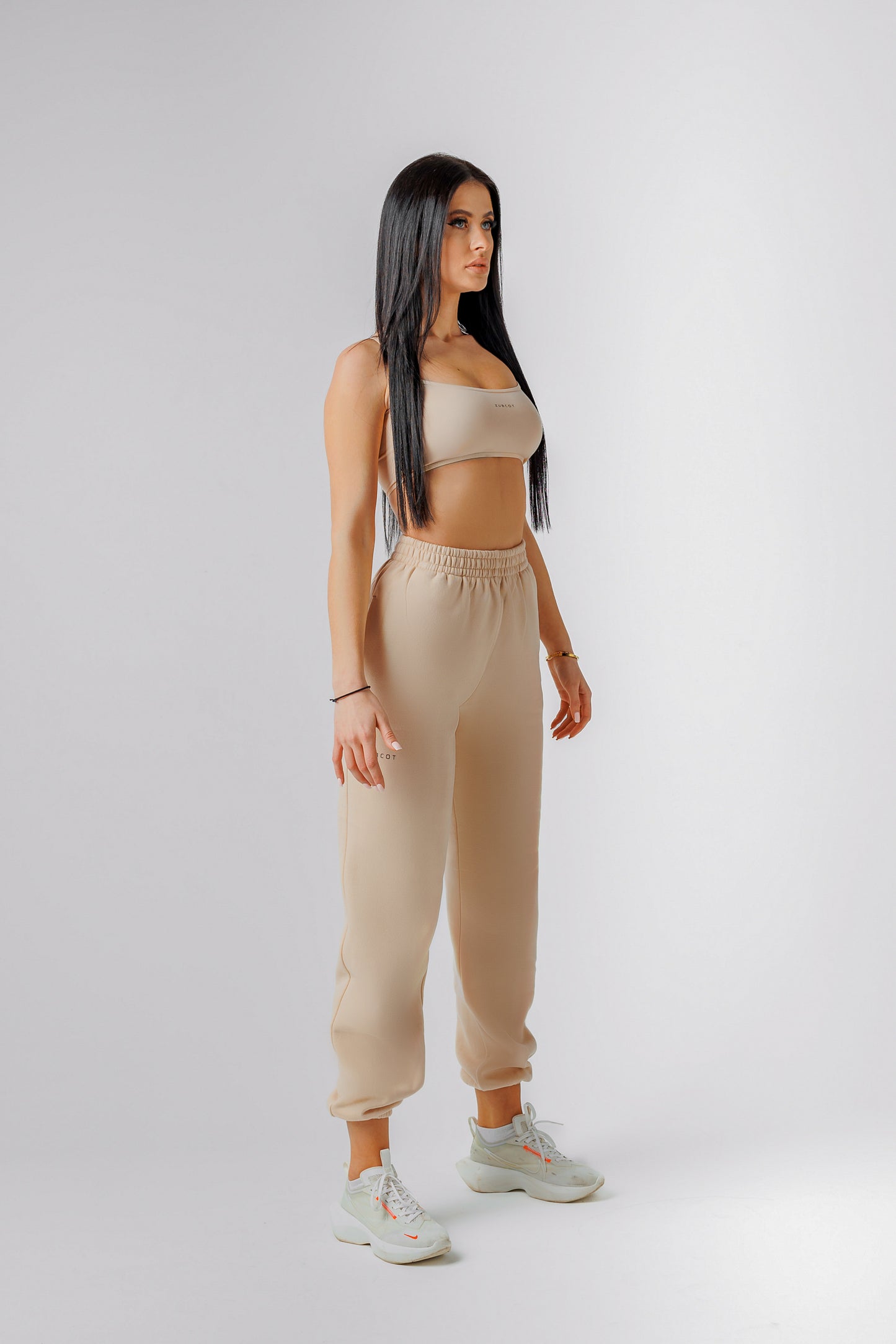 Women's Sweatpants -BEIGE