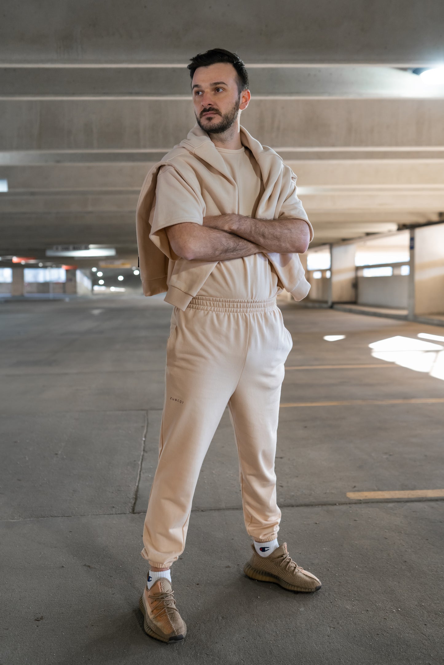 Men's Sweatpants-BEIGE