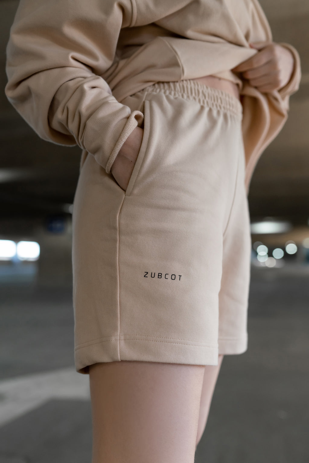 Unisex  Shorts -BEIGE