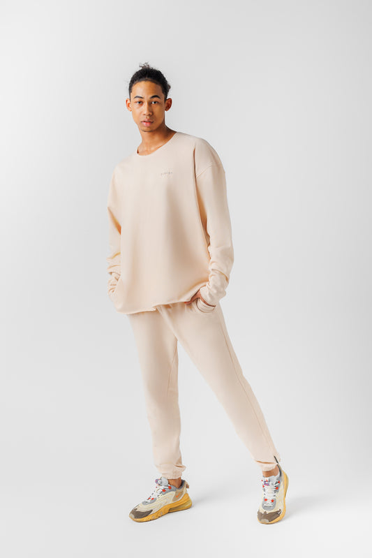 Men's Sweatpants-BEIGE
