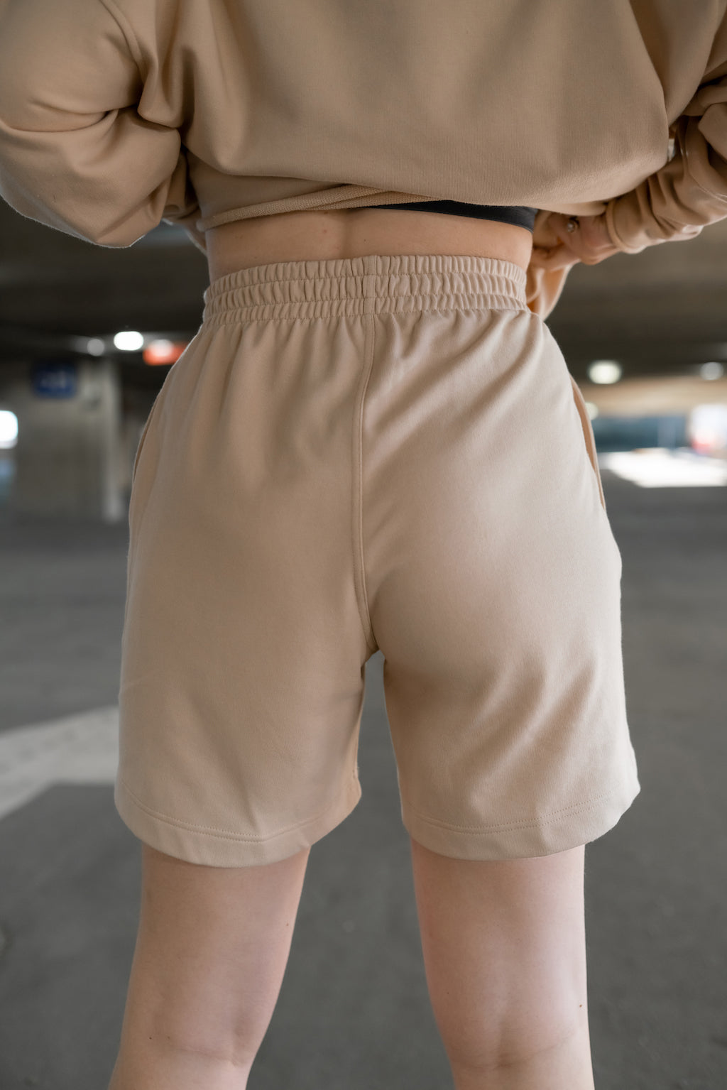 Unisex  Shorts -BEIGE