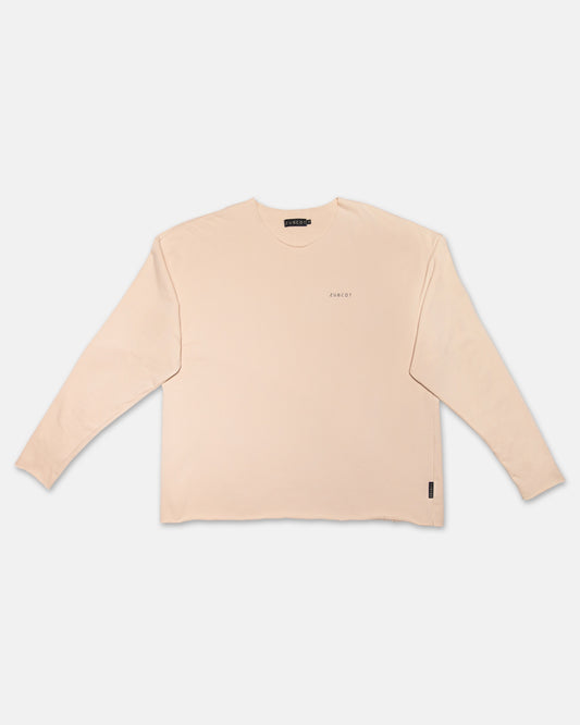 Men's Oversized Sweatshirt -BEIGE